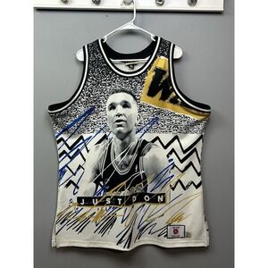 Just Don Mitchell & Ness Jersey Mens XL White Warriors Run TMC Hardwood Classics